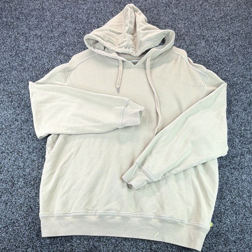 True Grit Dry Goods Mens M Pullover Hoodie Stone Cotton Modal Stretch